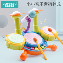 Children singing with microphone toy ktv wireless karaoke musical instrument Baby microphone Girl early education jukebox