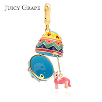 Juicy Grape twelve Zodiac egg pendant necklace this year cute horse cow pendant birthday gift female