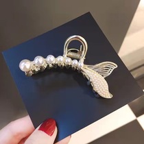 ten thousand Race Grass Ottles Outlets Discount Store Shanghai Cabin 18K Gold Pearl Fish Tail Grab Clip High-end Clip