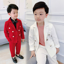 Childrens suit suit boy fashion tide spring and autumn boy handsome flower girl suit British style childrens show dress