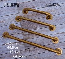 Industrial wind golden water pipe door handle retro iron pipe handle door handle wooden door cabinet door handle