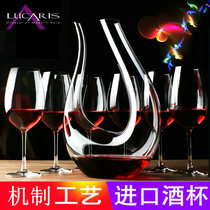 European imported crystal wine glass lucaris transparent glass goblet household mens and womens wine glass set