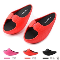 Korean slimming slippers womens soft bottom slimming legs skinny Japanese Big students legs conch shoes rocking shoes