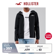 Hollister2021 spring new casual Logo full zipper hooded windbreaker men 310348-1