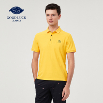 GOOD LUCK GLADIUS German shark mens colorful classic solid color polo shirt LY03188