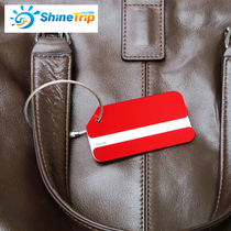Travel portable boarding pass luggageCreative aluminum alloy luggage tag listing hang tag consignment plate travel