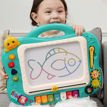 Childrens baby magnetic drawing board drawing screen Magnetic doodle board Household infants and young children 2 years old 1 learning writing board erasable
