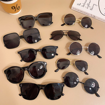 Childrens sunglasses sunglasses black with frame anti-UV sun protection glasses boy girl boy girl summer