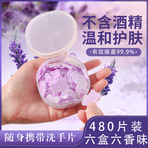 480 pieces of travel hand washing soap tablets 6 Kinds of fragrance disposable cleaning with body soap portable hand washing sterilization