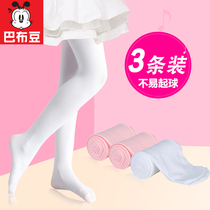 Childrens pantyhose spring and autumn thin girls leggings Summer white stockings Practice dance socks Special dance socks
