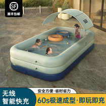 Oversized adult inflatable swimming pool Household folding bucket Baby child Child baby Indoor pool Outdoor thickening