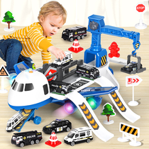 Childrens aircraft toys oversized inertia baby puzzle multifunctional one to two car Boys 3 years old 6