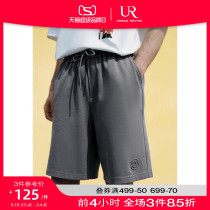 UR 2023 Summer New Mens American Casual Sports Family with Creative Smile Pattern Shorts UMV632025