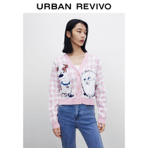 (Universal-Love Favorite Confidential Series) UR2022 New Pint Womens Clothing Sweater Jacket WU08S9DN2002