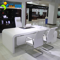 Simple modern female boss table advanced design sense creative desk president manager table large class table and chair combination