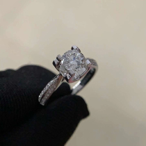 71 8 points IJ color VVS clarity VG cut natural diamond ring 18K gold diamond ring can be customized