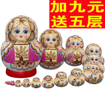 Russian jacket 20 floors 15 floors pure handmade wood products Festive Gifts Mercy children Puzzle Toys fifteen floors