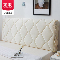 Customized fabric bed Hood soft bunk headgear simple modern European dust cover 1 8m1 5 m bed protective cover