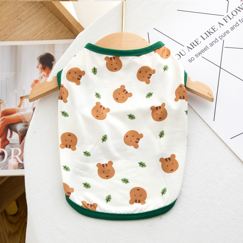 Special Offer Pet Dog Clothes Tank Top Spring and Autumn Thin Cat Cat Pomeranian Bear Small Puppy Teddy Spring and Summer