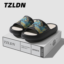 Stomachwear movement slippers male summer outwear outdoor high sense anti-wear and wear beach basketball cool slipper men