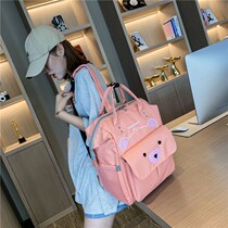 Mommy bag portable cute mother baby bag out shoulder bag female multi-function large capacity backpack treasure mother fashion baby