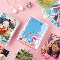 Polaroid album 3 inch mini album Loose-leaf small card storage album set of interstitial photo album Three inch photo paper cute diy memorial ins mini Polaroid mini love bean album