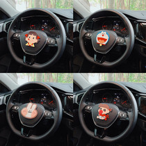 Steering wheel logo cute decorative stickers car fashion creative car womens products instrument center console car stickers