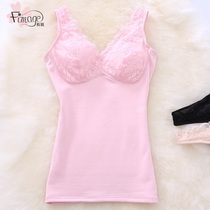 With warm vest woman plus suede plastic body beauty body tight body with cups Develvet grinding bottom warm underwear