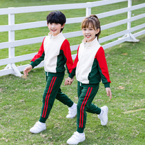 School uniform suit for primary school students Kindergarten spring and autumn garden clothes pants for children middle school students sports class clothes custom three-piece set