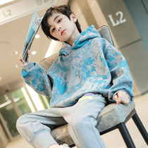 CUHK Childrens clothing boys clothing 2022 Spring and autumn new foreign air spring clothing Han edition Fried Street Clothes Wave Handsome in fashion
