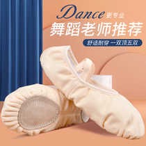 Dance Shoes Women Soft Bottom Genuine Leather Children Adult Professional Ballet Body Shoes Practice Cat Paw Boy Jumping China Dance