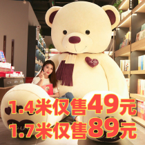 Teddy panda plush toy hug bear Doll Doll sleeping hug bed pillow Doll Girl gift woman