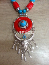 Mongolian necklace ethnic style necklace can be made headdress alloy retro necklace accessories wholesale two pieces