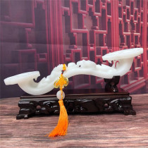 Natural jade living room jade Ruyi brave ornaments lucky gift townhouse housewarming creative entrance home mascot