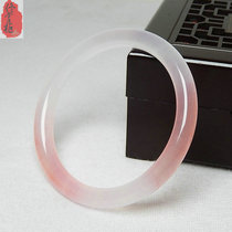 Fine jade bracelets for girls golden silk round jade bracelet Hetian jade lotus pink jade bracelet ice powder bracelet female