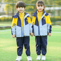 Kindergarten garden clothes spring and autumn clothes childrens class clothes set sports clothes three sets of primary school uniforms autumn and winter clothes