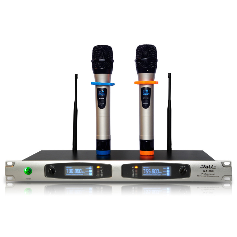 Yall WX-368u wireless microphone one for two home conference singing microphone stage KTV dedicated