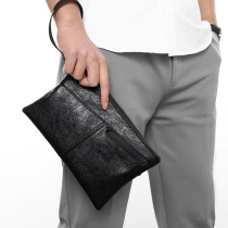 2022 New handpicked kit mens mobile phone packet letter enveloping large capacity wallet soft leather handbag file bag damp man