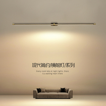  Minimalist mirror headlight Bathroom led dresser makeup light Modern minimalist bathroom light Nordic long mirror cabinet light