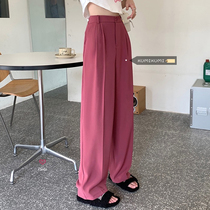Western Dress Pants Woman Slim Fit Pants Design Feel High Waist West Pants Pituitary Pants Summer Loose Tug Pants Casual Pants