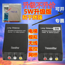 Peak elevator wireless monitoring transceiver 5W Analog Camera BNC interface wireless bridge video transmitter
