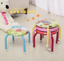 Durable leather small chair baby foot washing chair kindergarten small stool called stool fun cartoon factory direct