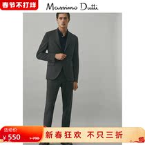 Fall winter discount Massimo Dutti men's dark gray wool check men's business casual pants 00083133801