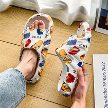 Hon Star Red Stark slippers mens outside wearing summer non-slip and anti-stink sensation cool towed outdoor beach sandals