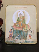 Genuine Classic extended Ksitibet Bodhisattva portrait Buddha painting photo paper plastic seal crystal table Kizo printmaking