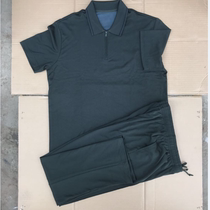 Wuhan Jun Xu Short Sleeve Physical Fitness Training Clothing Sport Suit Flap Speed Dry Overdraft Air T-shirt Physical Fitness Long Pants