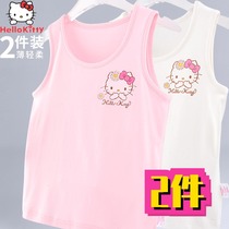 Katy cat child vest girl girl child kid cartoon cute summer thin with ice and comfort baby sleepwear
