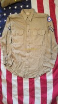 Special price WWII US military version of the original Army Air Force Clicks Pure Cotton Click serge Soldier Uniform Shirt