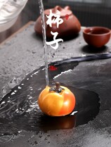 Perimmon persimmon tea pet and color-changing creative tea toy tea table tea tableware furnished household gift box
