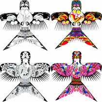 Authentic Weifang Shayan kite DIY empty white teaching traditional kite hand painted colored paper kite swallow kite